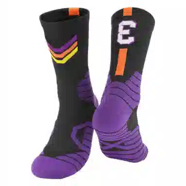 轻迎 春夏儿童实战训练长筒运动袜青少年防滑袜男童中筒袜子篮球袜 男女同款