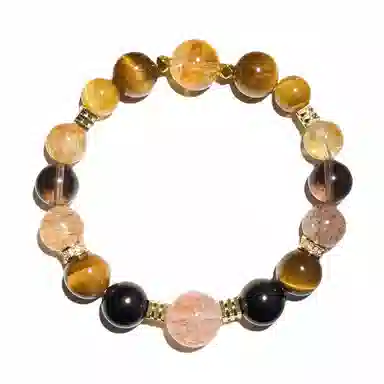 丰运阁 【财源滚滚黑金超金霸大综合】超级吸金招财小霸王助事业增强自信决策力领导力成功上岸 #好运天然 多色水晶 手串 男女同款情侣款