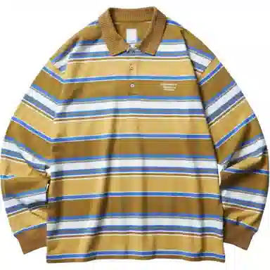 Liberaiders MULTI STRIPE LS POLO SHIRT Polo