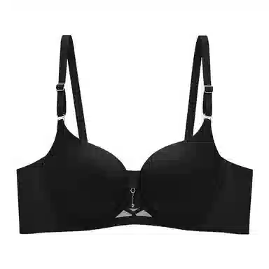 黛尔佳人 法式上托高奢缎面无痕聚拢舒适调整型胸罩透气小胸夏季文胸 女款