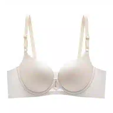 黛尔佳人 法式上托高奢缎面无痕聚拢舒适调整型胸罩透气小胸夏季文胸 女款