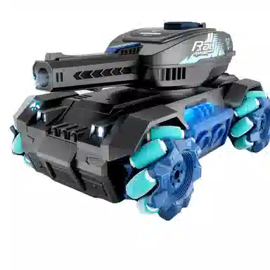 咕轹 坦克四驱手势感应可开炮发射水弹 遥控玩具