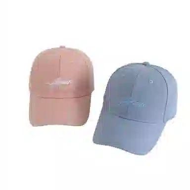 艾佳微 刺绣软顶休闲百搭韩版潮嘻哈太阳帽遮阳大头围显脸小 棉 鸭舌帽 男女同款情侣款