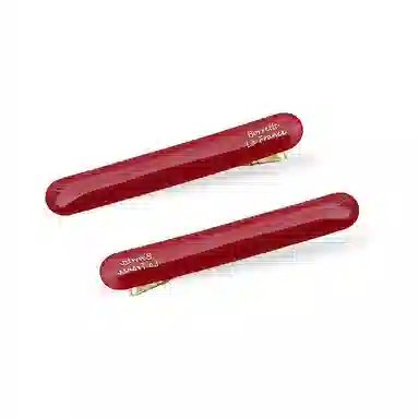 蒙妮 法式复古金标小法棍 醋酸 发夹 女款