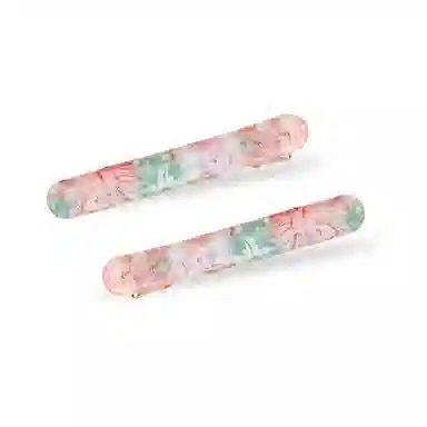 蒙妮 法式复古金标小法棍 醋酸 发夹 女款