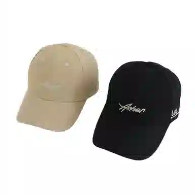 艾佳微 刺绣软顶休闲百搭韩版潮嘻哈太阳帽遮阳大头围显脸小 棉 鸭舌帽 男女同款情侣款