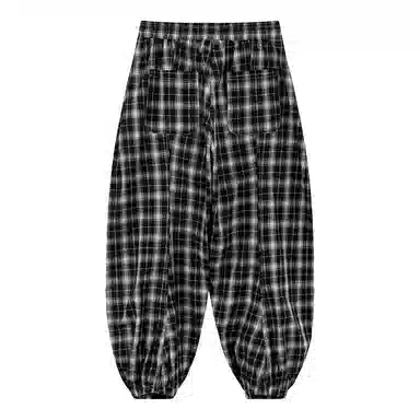 Mr. Jiangnan Vintage Plaid Joggers