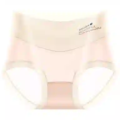 二三二三 抑菌裸感无痕亲肤高腰三角裤凉感冰丝时尚百搭不夹臀内裤 女款 组合装