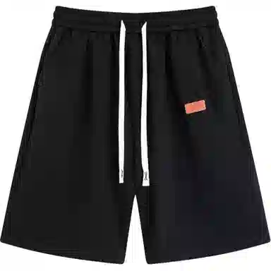 零氏 美式高街复古潮牌系绳美式高街复古潮牌系绳宽松五分宽松休闲短裤 男女同款