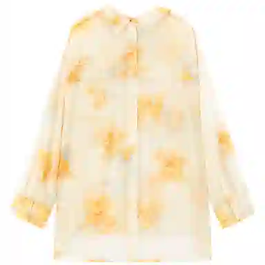 太平鸟 宽松主题印花翻领长袖衬衫 女款