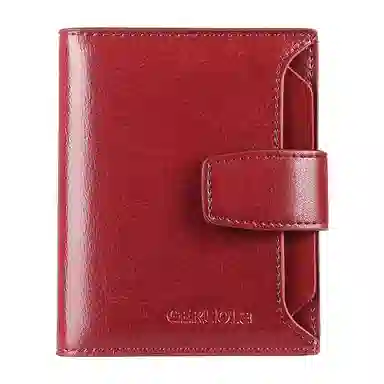 歌若拉 时尚潮流百搭 牛皮 多卡位钱包 常规 女款 多色