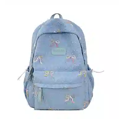 垣途者 高颜值学生韩版蝴蝶结设计 尼龙 书包背包双肩包 女款 多色