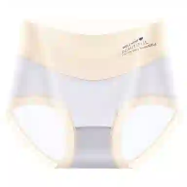 二三二三 抑菌裸感无痕亲肤高腰三角裤凉感冰丝时尚百搭不夹臀内裤 女款 组合装