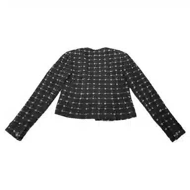 CHANEL 19K Tweed Jacket Black