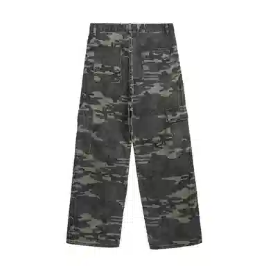 EVBD Cargo Jeans Green Camo