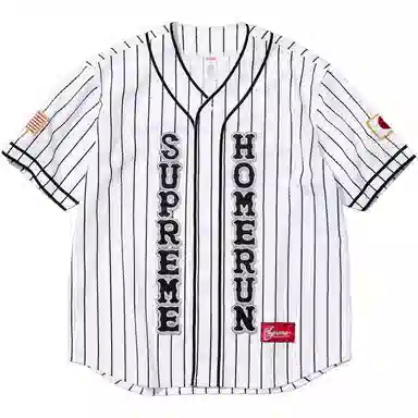Supreme x Homerun SS25 WEEK12 Baseball Jersey logo