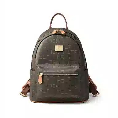 Mashalanti Retro Letter Print Backpack