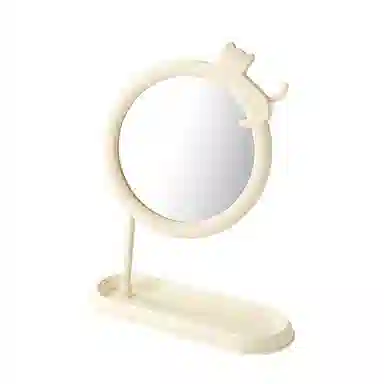 未来枫情 福猫桌面台式单面镜 置物收纳