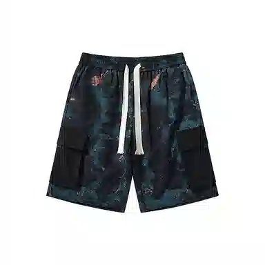 【dme】 美式潮流山系户外迷彩时尚运动宽松百搭五分休闲短裤 男女同款