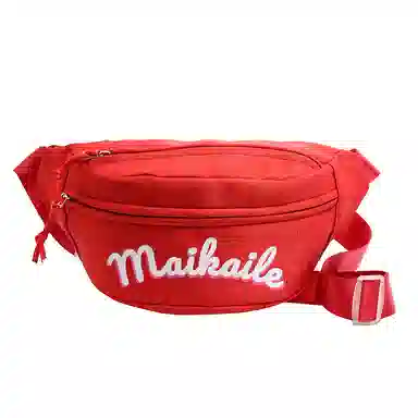 科物酷 高颜值时尚字母印花 尼龙布 胸包 女款 多色