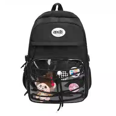 行途 书包初中生高中生大学生大容量包女防水轻便电脑背包 尼龙 双肩包 男女同款情侣款 多色