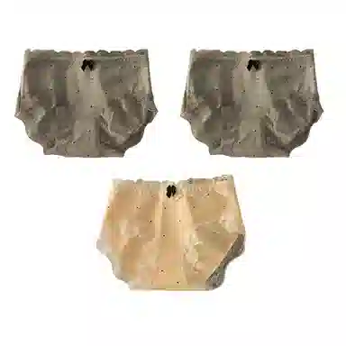 二三二三 花卉蕾丝轻薄透气抑菌三角裤不卷边不卡档无痕内裤柔软亲肤斑点蝴蝶结法式性感甜美少女短裤 女款 组合装