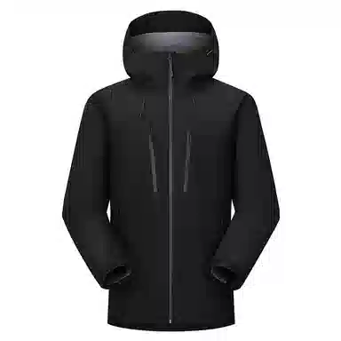 与狼共舞  垂感时尚简约连帽纯色防风透气户外轻薄长袖 冲锋衣 男款