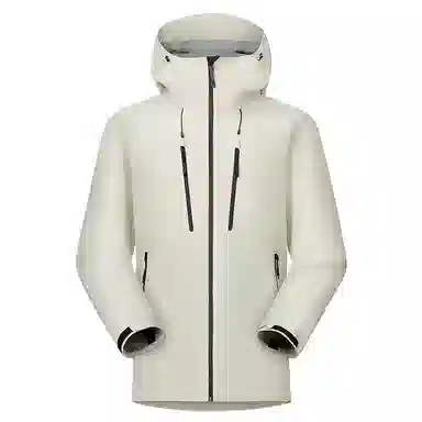 与狼共舞  垂感时尚简约连帽纯色防风透气户外轻薄长袖 冲锋衣 男款