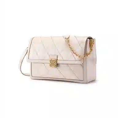 梦特娇 时尚 出街气质百搭 经典潮流 羊皮 单肩包 女款 冰咖啡