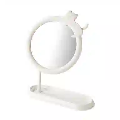 未来枫情 福猫桌面台式单面镜 置物收纳