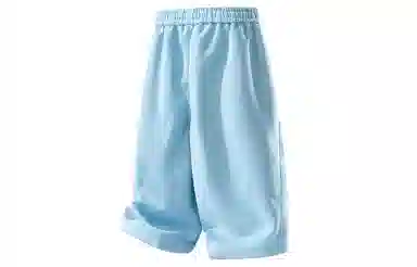 王者荣耀 美式复古纯色七分裤简约百搭宽松舒适透气亲肤凉感居家户外运动青少年潮流休闲短裤 男女同款