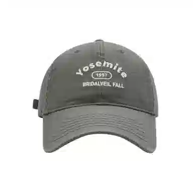 艾佳微 日系复古工装街头时尚刺绣潮牌字母软顶韩版百搭 棉 鸭舌帽 男女同款情侣款