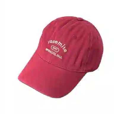 艾佳微 日系复古工装街头时尚刺绣潮牌字母软顶韩版百搭 棉 鸭舌帽 男女同款情侣款