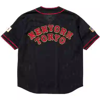 Supreme x Homerun SS25 WEEK12 Baseball Jersey logo