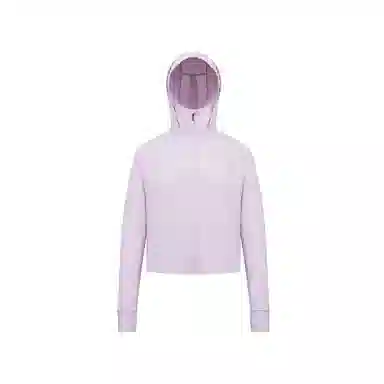 探路者 纯色透气短款宽松防晒服 女款