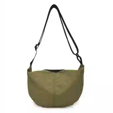 行途 潮牌学生简约百搭布袋背包休闲通勤腋下包 水洗布 斜挎单肩包 男女同款情侣款 黑色/白色/绿色/黄色/桔色