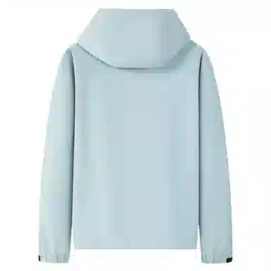 与狼共舞  垂感时尚简约连帽纯色防风透气户外轻薄长袖 冲锋衣 男款