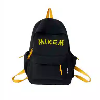 垣途者 韩版百搭大容量印花字母 复合布面料 双肩包 常规 男女同款情侣款 多色