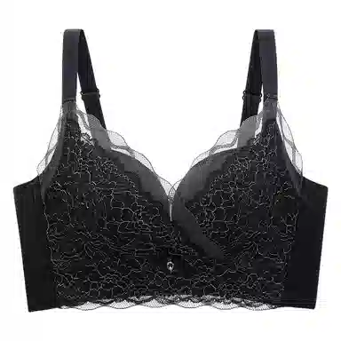 欧迪芬 透气蕾丝全包裹亲肤防下垂上托聚拢侧翼加高收副乳小胸显大文胸 女款