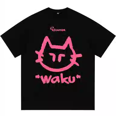 K411 Cartoon Cat Logo T-Shirt