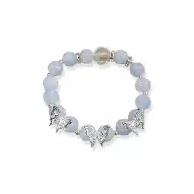 希遇 小花皓影轻奢微光治愈 温柔大方小众设计 日常百搭 高级气质感小众设计 琉璃 手串 男女同款情侣款