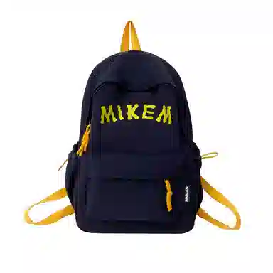 垣途者 韩版百搭大容量印花字母 复合布面料 双肩包 常规 男女同款情侣款 多色