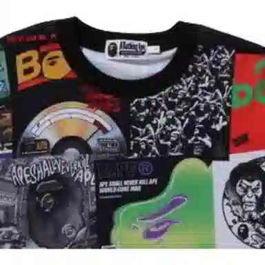 BAPE FW23 Crewneck T-Shirt Black