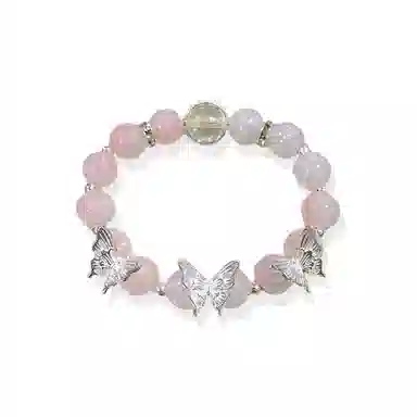 希遇 小花皓影轻奢微光治愈 温柔大方小众设计 日常百搭 高级气质感小众设计 琉璃 手串 男女同款情侣款