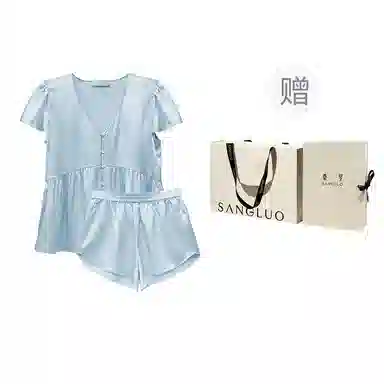 桑罗 短袖短裤甜美外穿家居服睡衣套装 女款 礼盒装