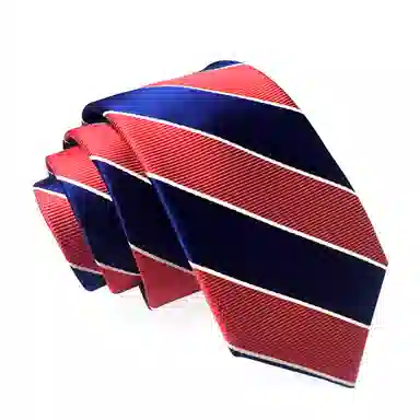 红豆 手打款条纹高端结婚新郎商务正装西装 涤纶丝 领带 男款