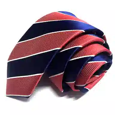 红豆 手打款条纹高端结婚新郎商务正装西装 涤纶丝 领带 男款