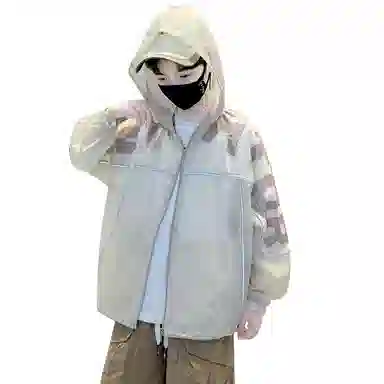 棉基因防晒服 洋气宽松连帽长袖 中小童