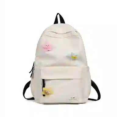 醇龙 简约百搭学院风 灯芯绒 书包背包双肩包 女款 多色