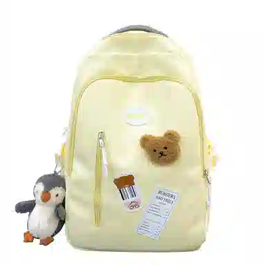 醇龙 大容量可套拉杆时尚潮流百搭 尼龙 双肩包 常规 女款 粉色/黄色/蓝色/黑色